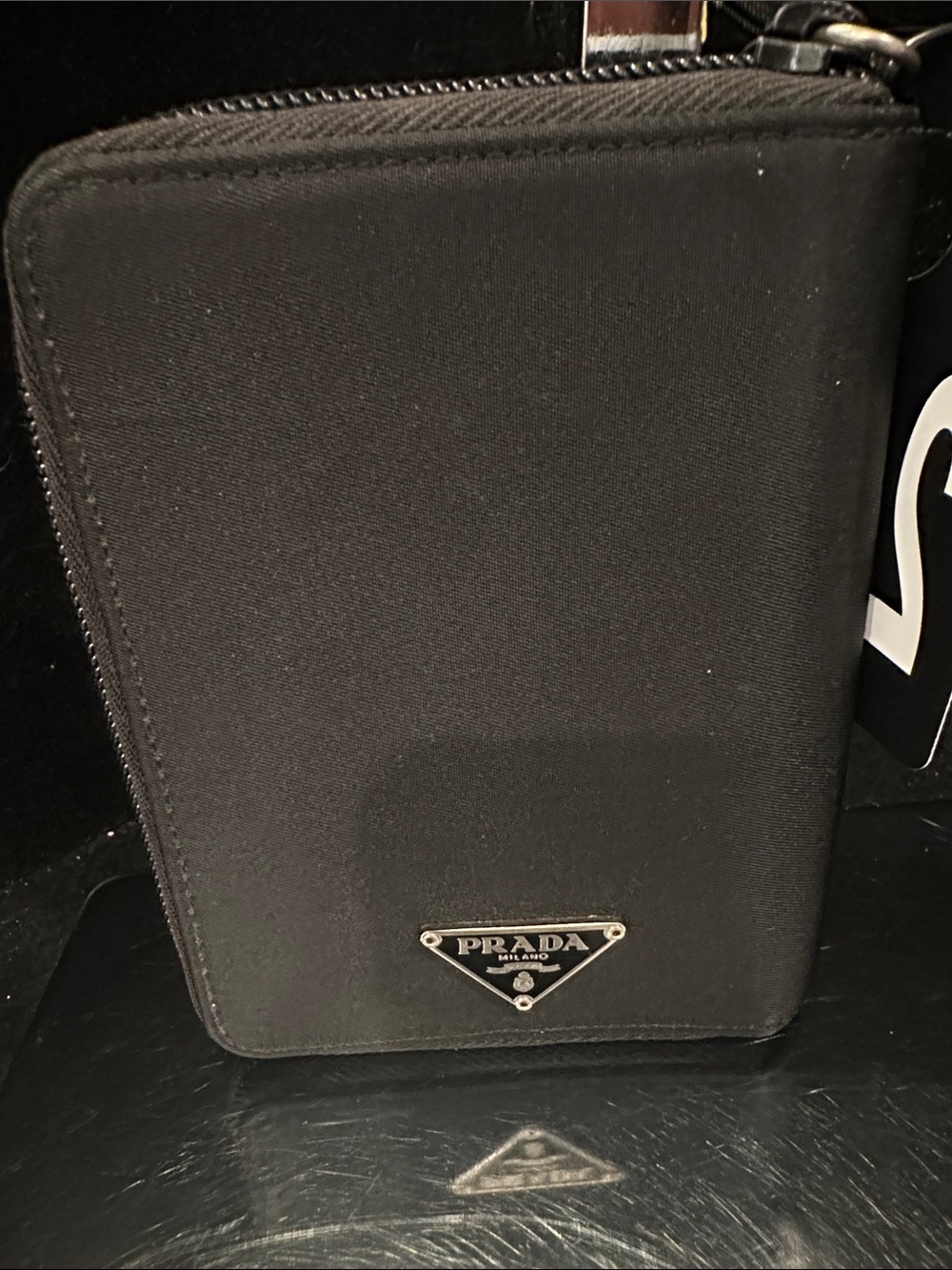 Prada #242 Tessuto Nylon Agenda Cover/ Travel Organizer Wallet Vintage